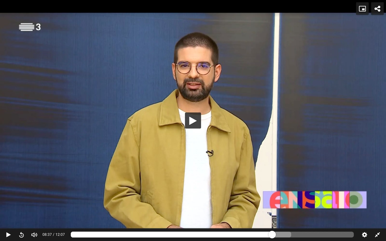 RTP3 Ensaio programme featuring the Epicentro exhibition