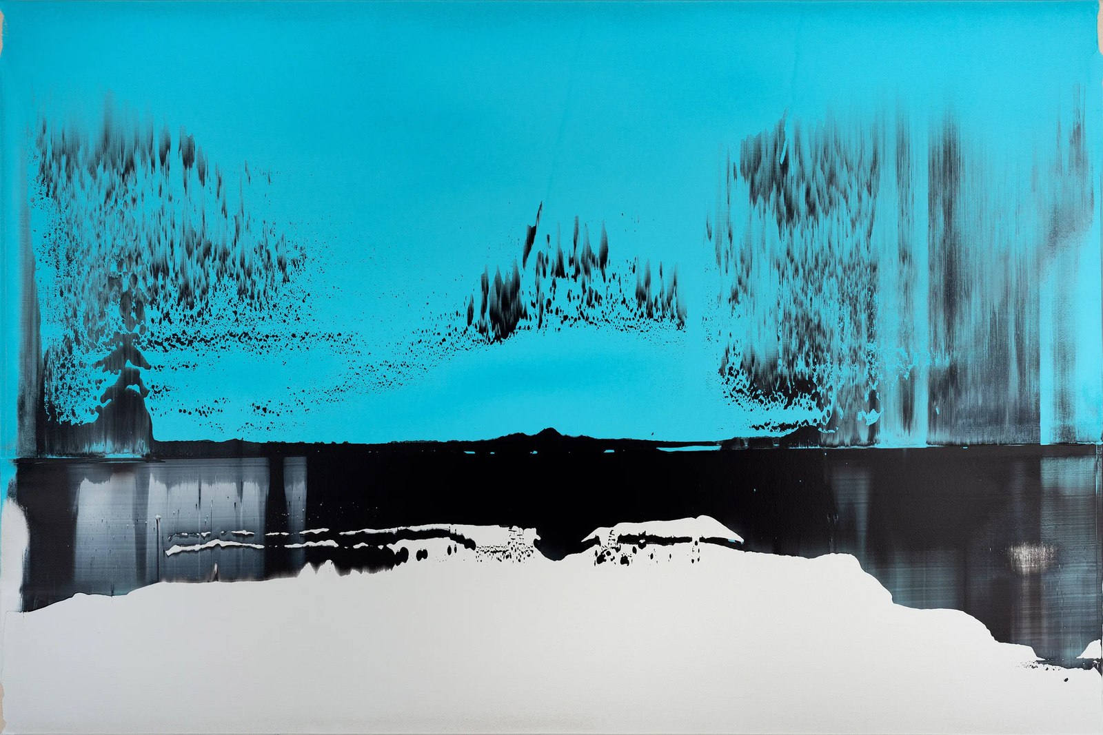 Alex Kuznetsov, Horizon #15 Light Blue, Grey and Black, 2019