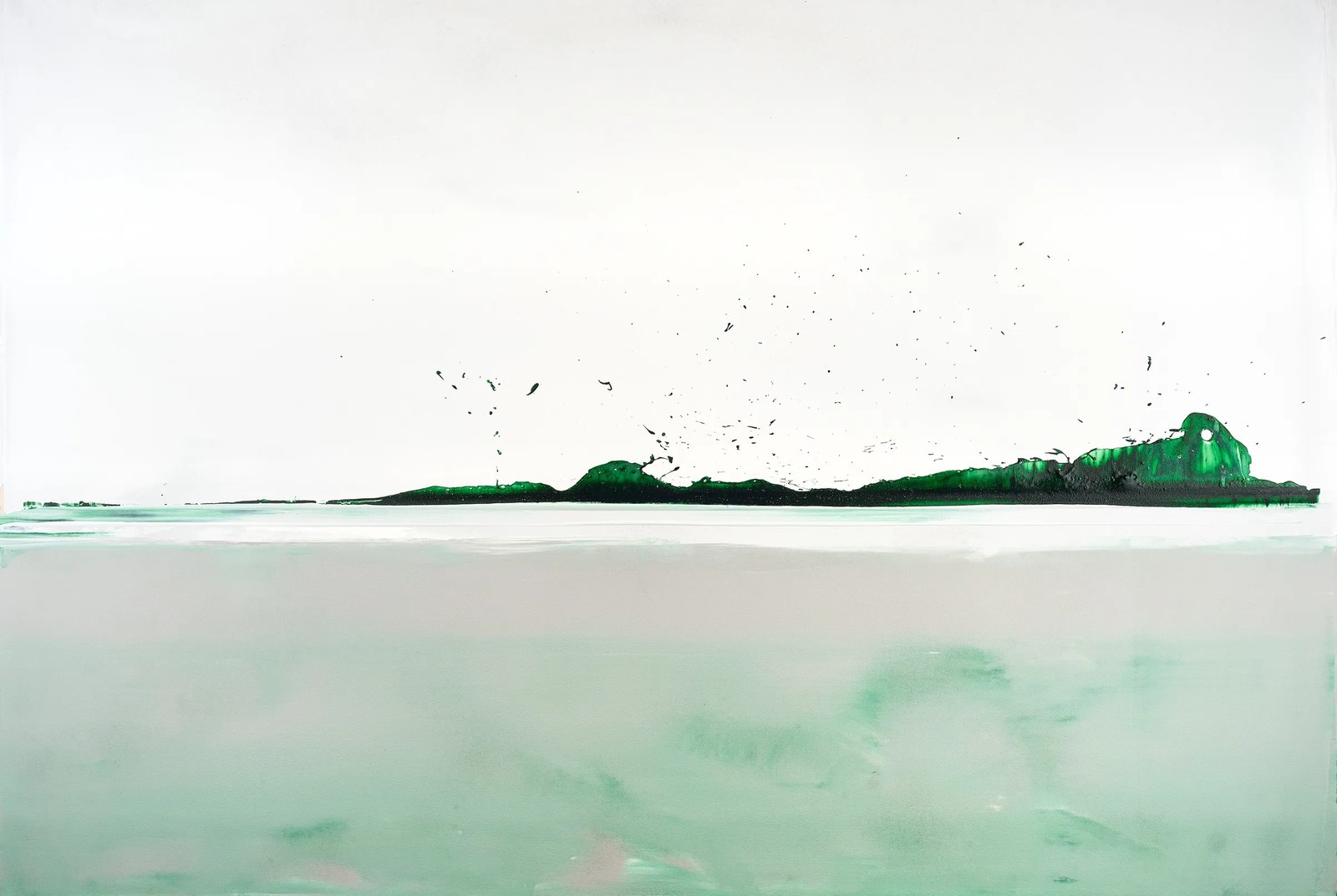 Alex Kuznetsov, Horizon #25 Bottle Green, 2019