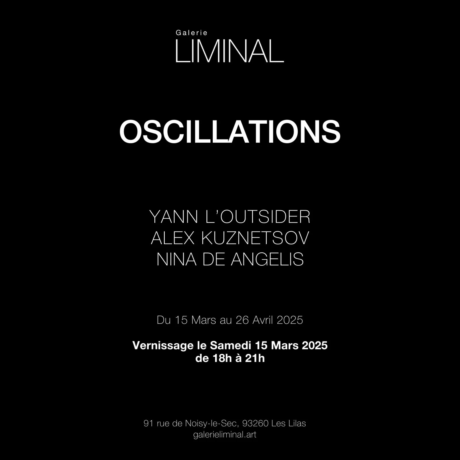 Oscillations, affiche de l’exposition