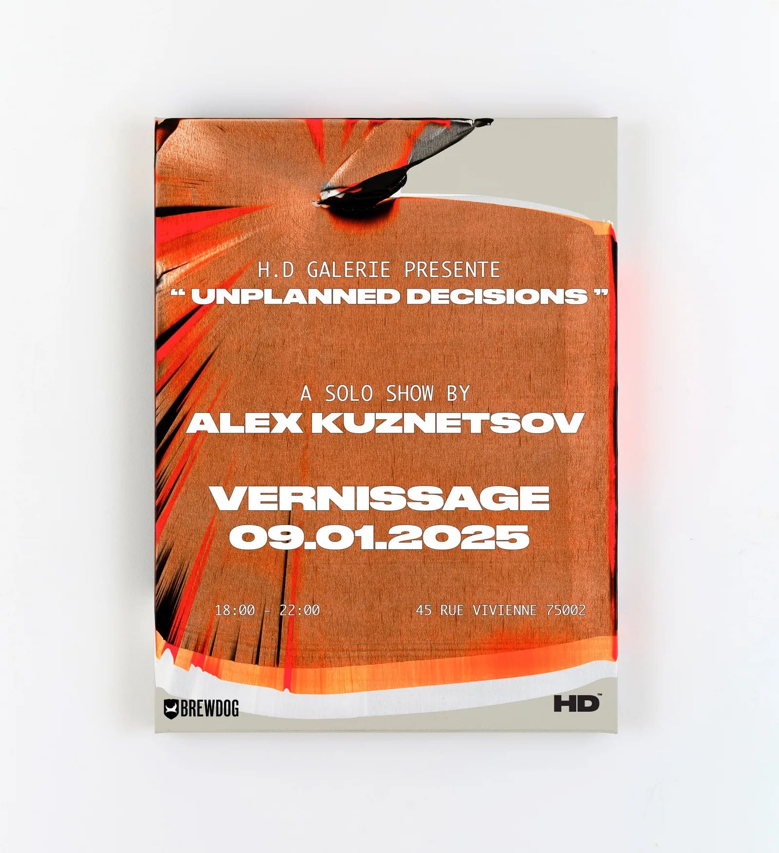 Unplanned Decisions, affiche de l’exposition